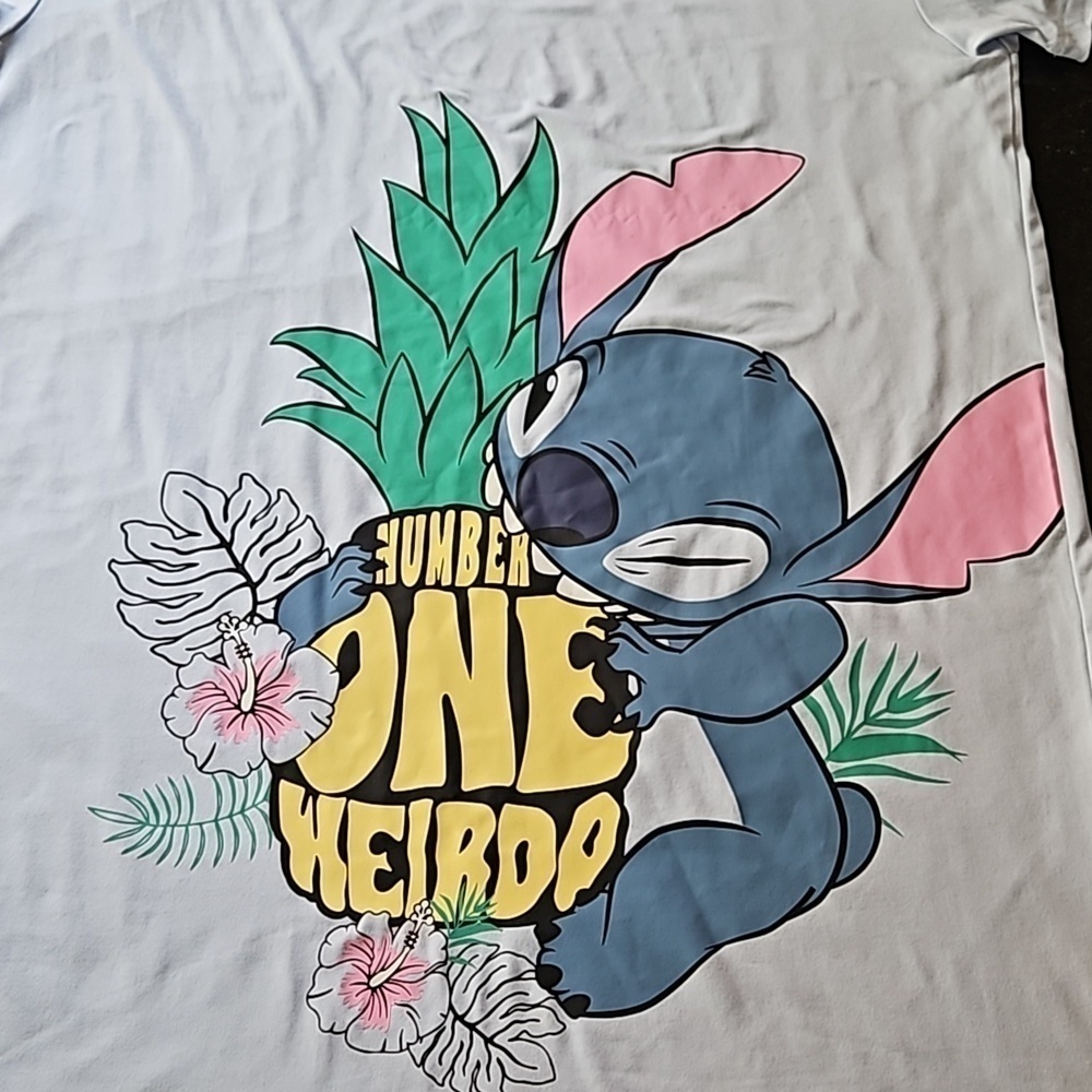 Disney Stitch Blue Graphic Nightshirt Size Small - Picture 2 of 13